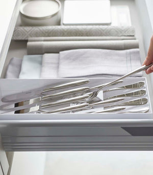 Cutlery Organizer: Three Styles - Yamazaki Home-Drawer Organizer-Yamazaki Home-SANTOKU NYC