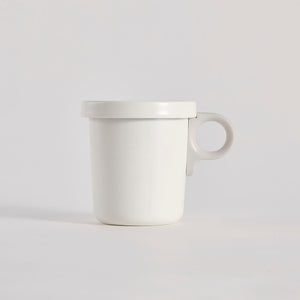 Detachable Handle Enamel Mug White - ovject-Mugs-ovject-White-SANTOKU NYC