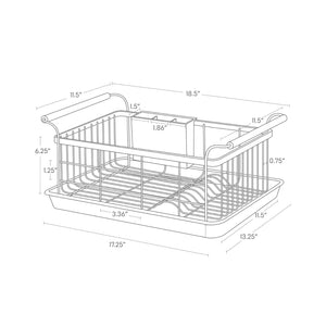 Steel & Wood Dish Rack - Yamazaki Home-Dish Rack-Yamazaki Home-SANTOKU NYC