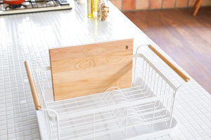 Steel & Wood Dish Rack - Yamazaki Home-Dish Rack-Yamazaki Home-SANTOKU NYC