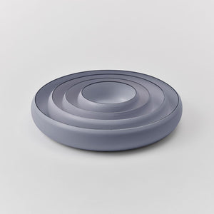 Enamel Interior Large Serving Bowl matte light blue - ovject-Bowls-ovject-SANTOKU NYC