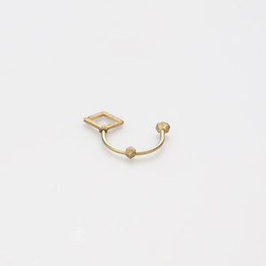 Brass Key Ring 'Shooting Star' Diamond - FUTAGAMI-Key Ring-FUTAGAMI-SANTOKU NYC