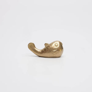 Brass Paperweight – Fortune Welcomer Pufferfish - GINGADO-Art & Collectibles-GINGADO-SANTOKU NYC