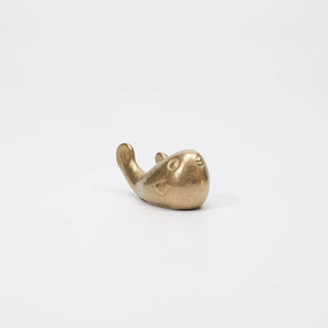 Brass Paperweight – Fortune Welcomer Pufferfish - GINGADO-Art & Collectibles-GINGADO-SANTOKU NYC
