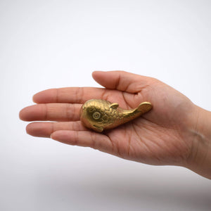Brass Paperweight – Fortune Welcomer Pufferfish - GINGADO-Art & Collectibles-GINGADO-SANTOKU NYC