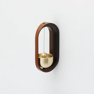 Hanging Door Chime Smoked Brown - Kyujo-Door Bells & Chimes-SANTOKU NYC