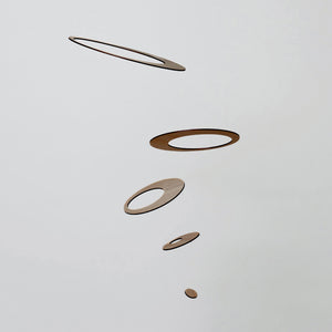Hanging Mobile 'Satellite' - tempo-Art & Collectibles-tempo-Walnut-SANTOKU NYC