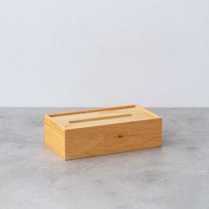 Hinoki Drop-Lid Tissue Box - TOSARYU-Tissue Case-TOSARYU-SANTOKU NYC