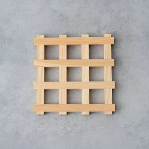 Wood Trivet Hinoki - TOSARYU-Trivet-TOSARYU-SANTOKU NYC