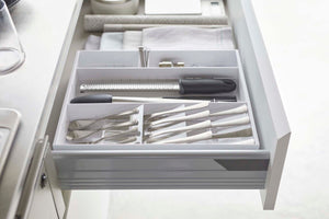Large Expandable Cutlery Organizer - Yamazaki Home-Drawer Organizer-Yamazaki Home-SANTOKU NYC