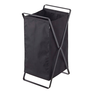 Laundry Hamper H 25", Steel - Yamazaki Home-Laundry Hamper-Yamazaki Home-Black-SANTOKU NYC