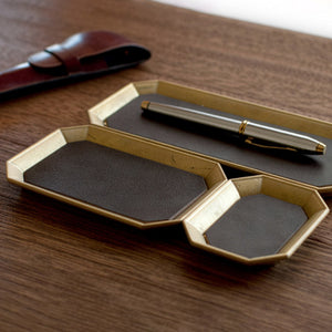 Leather Sheet for FUTAGAMI Brass Tray - FUTAGAMI-Desk Organizer-FUTAGAMI-SANTOKU NYC