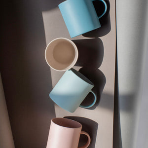Stoneware Mug: Matte Ceramic Coffee Cup 11.16oz - MOHEIM-Mugs-MOHEIM-SANTOKU NYC