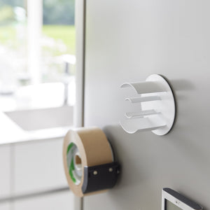 Magnetic Tape Holder, Steel - Yamazaki Home-Magnetic Organizer-Yamazaki Home-White-SANTOKU NYC