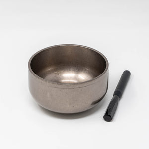 Musourin Orin Japanese Singing Bowl Oboro Silver Finish 4.76 in – KYUJO-Hand Bells-Kyujo-SANTOKU NYC