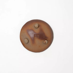 Japanese Bizen Ware Three-Legged Plate, Microwave & Oven Safe – ONI BIZEN-Plates-ONI BIZEN-SANTOKU NYC