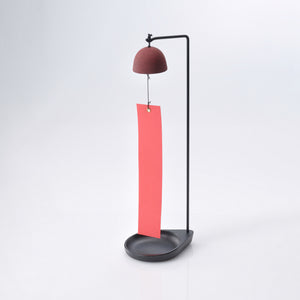 Round Tabletop Cast Iron Wind Chime - Chushin Kobo-Bells-Chushin Kobo-Red-SANTOKU NYC