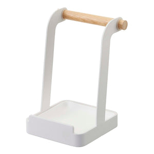 Lid & Ladle Stand - Steel + Wood-Stovetop-Yamazaki Home-SANTOKU NYC