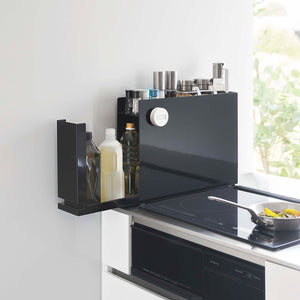 Sliding Drawer Seasoning Rack, Steel - Yamazaki Home-Kitchen Organizer-Yamazaki Home-Black-SANTOKU NYC