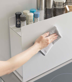 Sliding Drawer Seasoning Rack, Steel - Yamazaki Home-Kitchen Organizer-Yamazaki Home-SANTOKU NYC