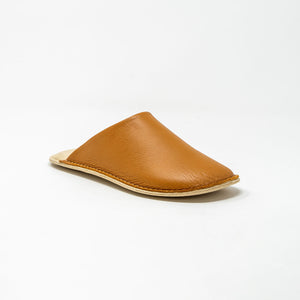 Smooth Leather Room Slippers - Reela-slippers-Reela-SANTOKU NYC