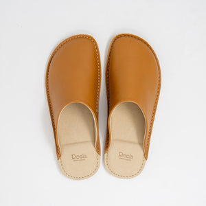 Smooth Leather Room Slippers - Reela-slippers-Reela-M (US Mens 6–7・US Womens 7.5–8.5)-SANTOKU NYC