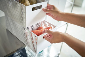 Stackable Vegetable Stocker - Yamazaki Home-Food Storage-Yamazaki Home-White-SANTOKU NYC