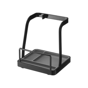 Lid & Ladle Stand Large, Steel - Yamazaki Home-Stovetop-Yamazaki Home-Black-SANTOKU NYC