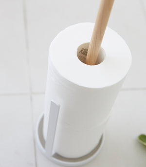 Steel & Wood Toilet Paper Stocker - Yamazaki Home-Toilet Paper Stocker-Yamazaki Home-SANTOKU NYC