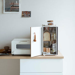 Steel + Wood Vertical Bread Box - Yamazaki Home-Bread Box-Yamazaki Home-SANTOKU NYC