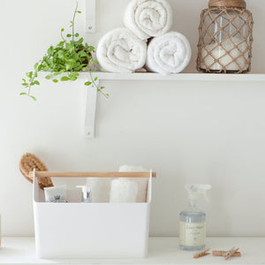 Storage Caddy - Yamazaki Home-Baskets and Bins-Yamazaki Home-White-SANTOKU NYC