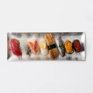 Suzugami Bendable Paper-Thin Tin Plate 'Kazahana' Rectangle - Syouryu-Kitchen & Tableware-syouryu-SANTOKU NYC