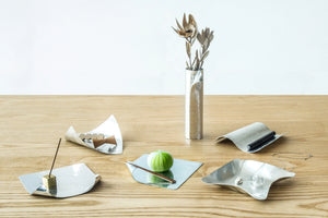 Suzugami Bendable Paper-Thin Tin Plate 'Kazahana' Square - Syouryu-Kitchen & Tableware-syouryu-SANTOKU NYC