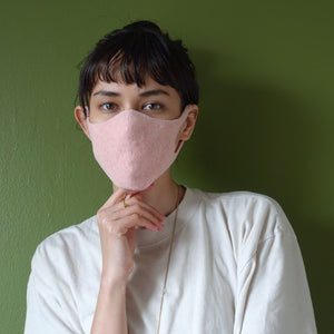 Unisex Botanical Dyed Organic Cotton Face Mask Carnation(Pink) - Tabbisocks-Mask-Tabbisocks-SANTOKU NYC
