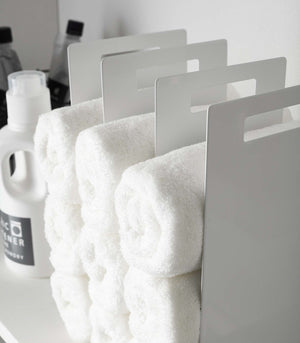 Towel Storage Organizer, Steel - Yamazaki Home-Closet Organizer-Yamazaki Home-SANTOKU NYC