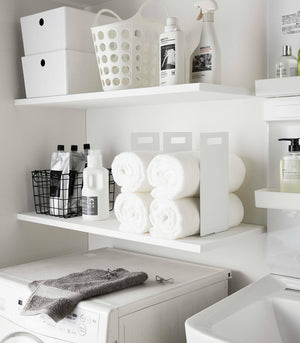 Towel Storage Organizer, Steel - Yamazaki Home-Closet Organizer-Yamazaki Home-SANTOKU NYC