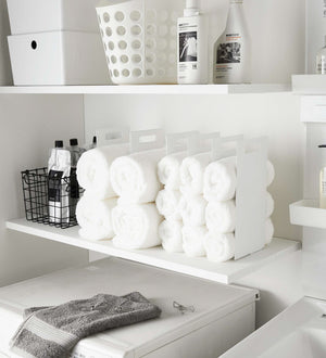 Towel Storage Organizer, Steel - Yamazaki Home-Closet Organizer-Yamazaki Home-SANTOKU NYC