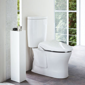 TOWER Bathroom Organizer, Steel - Yamazaki Home-Toilet Paper Stocker-Yamazaki Home-SANTOKU NYC