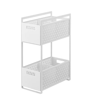 Two-Tier Cabinet Storage Basket - Yamazaki Home-Baskets and Bins-Yamazaki Home-SANTOKU NYC