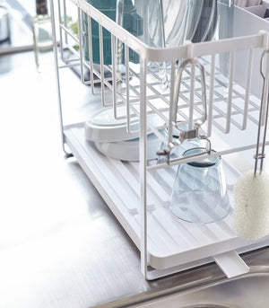 Two-Tier Steel Wire Dish Rack - Yamazaki Home-Dish Rack-Yamazaki Home-SANTOKU NYC