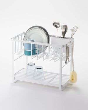 Two-Tier Steel Wire Dish Rack - Yamazaki Home-Dish Rack-Yamazaki Home-SANTOKU NYC