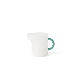 TWO TONE Heat-Resistant Milk Pitcher - amabro-Milk Pitcher-amabro-White x Green-SANTOKU NYC