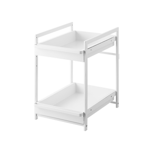 Under-Sink Rack With Pull-Out Shelf, Steel - Yamazaki Home-Kitchen Organizer-Yamazaki Home-SANTOKU NYC