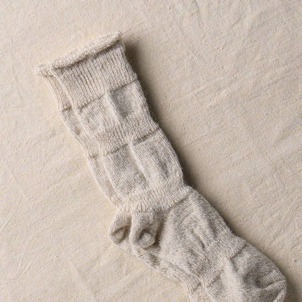 Unisex Alpaca Linen "Ploot" Socks- yahae-Socks-yahae-SANTOKU NYC