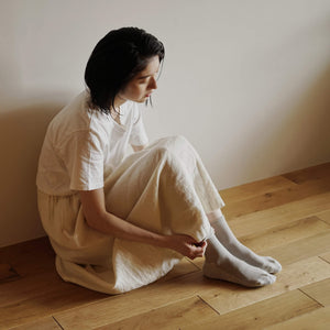 Unisex Cotton Cashmere Walking Socks - NISHIGUCHI-Socks-NISHIGUCHI-SANTOKU NYC