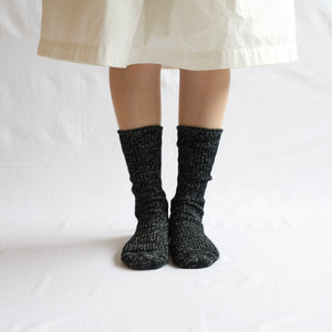 Unisex Hemp Cotton Ribbed Socks - NISHIGUCHI-Socks-NISHIGUCHI-SANTOKU NYC