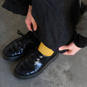 Unisex Linen Ribbed Socks - NISHIGUCHI-Socks-NISHIGUCHI-SANTOKU NYC