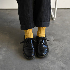 Unisex Linen Ribbed Socks - NISHIGUCHI-Socks-NISHIGUCHI-SANTOKU NYC