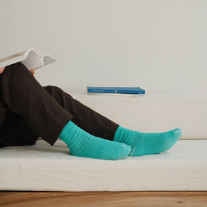 Unisex Silk Cotton Lounge Socks - NISHIGUCHI-Socks-SANTOKU NYC