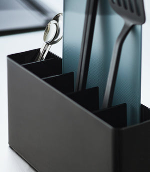 Utensil & Thin Cutting Board Holder, Steel - Yamazaki Home-Utensil Holder-Yamazaki Home-SANTOKU NYC